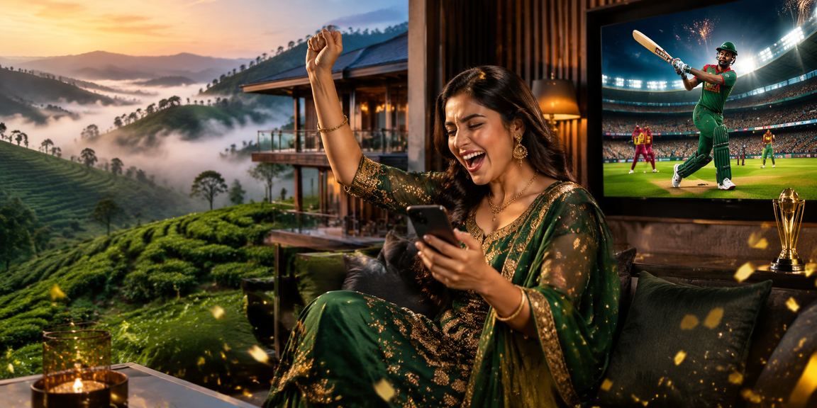 বান্দরবানের চা বাগানে বসে মোবাইলে ক্রিকেট বেটিং করছেন একজন ব্যবহারকারী