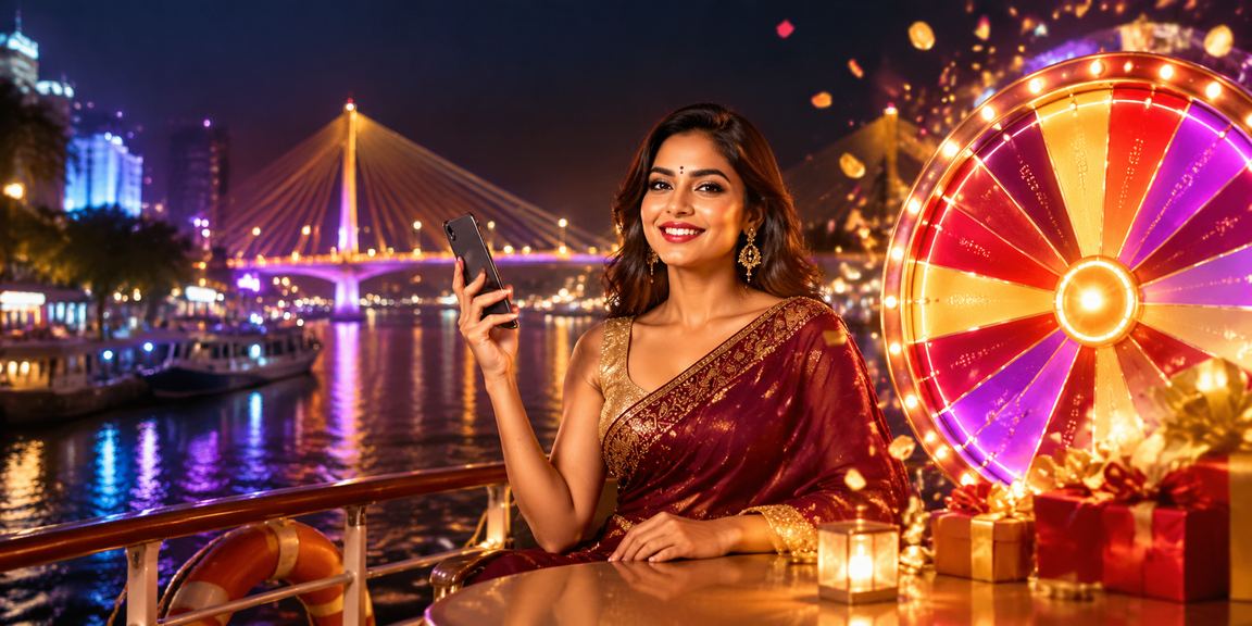 বরিশালে নিয়ন আলোতে একজন ব্যবহারকারী মোবাইলে স্পোর্টস ইভেন্ট বেটিং করছেন