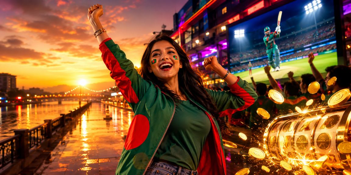 বগুড়ায় নিয়ন আলোতে ক্রিকেট বেটিং উপভোগ করছেন একজন ব্যবহারকারী