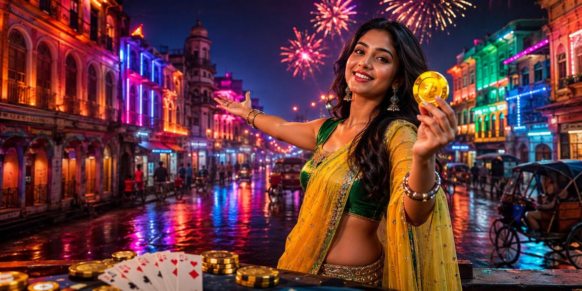 নারায়ণগঞ্জে নিয়ন আলোতে রামি গেম খেলছেন একজন ব্যবহারকারী জ্যাকপটের আশায়