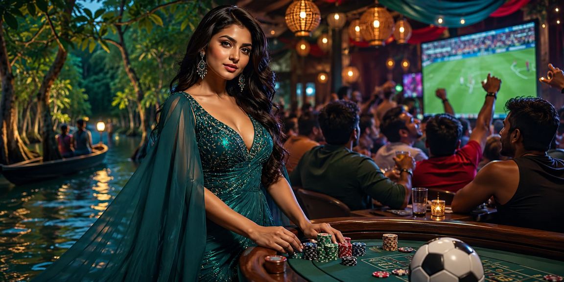 সিলেটে বাংলাদেশ ক্রিকেট বেটিং উপভোগ করছেন একজন তরুণী মডেল